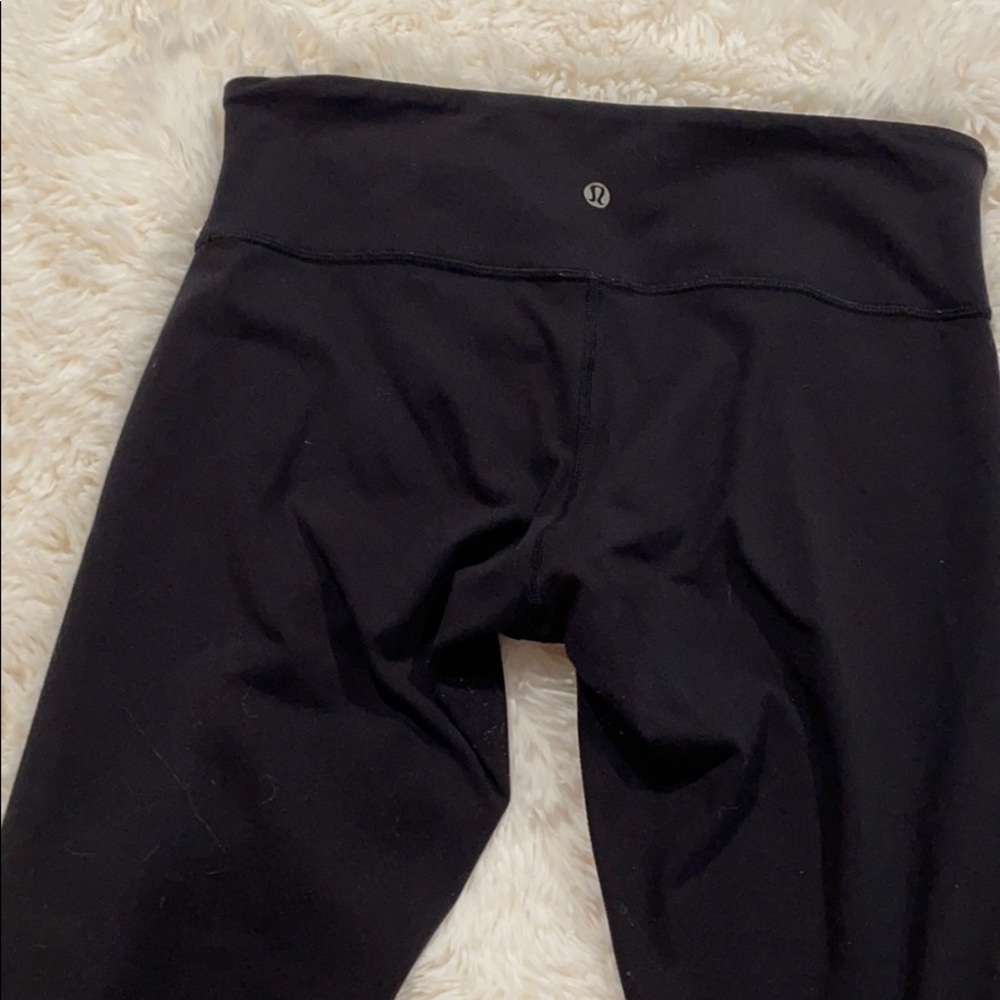 Lululemon black size 8 wonder under leggings